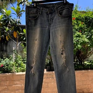 American Eagle Distressed Skinny Jeans w/ Studs